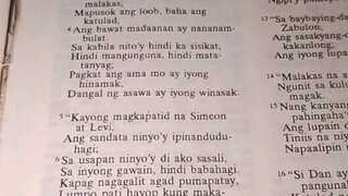Pang Araw Araw na Talata.     Genesis 49:5-7