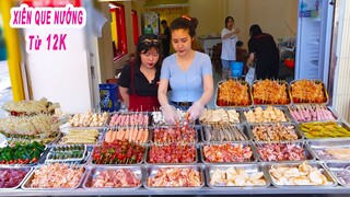 Cận cảnh "Xếp hàng" ăn Xiên Que Nướng từ 12K & Lẩu 2 ngăn 7 tầng ở Sài Gòn