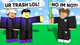 I Met a TOXIC Clan, So I 1v2'd Them.. (Roblox Bedwars)