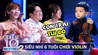 Trấn Thành, Hari Won, Văn Mai Hương 'TAN CHẢY' với độ lễ phép của siêu nhí Violin nhỏ nhưng có võ