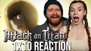 Armin's Moment?!? | Attack On Titan 1x10 Reaction & Review | Response | Wit Studio on Crunchyroll