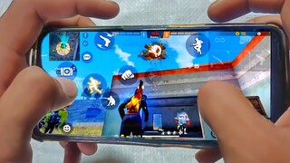 REALME NARZO 20 PRO FREE FIRE GAMEPLAY TEST 4 FINGER CLAW HANDCAM M1887 ONETAP HEADSHOT 90HZ DISPLAY