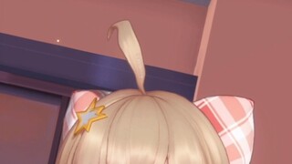 But the ahoge's hair...will be straight!