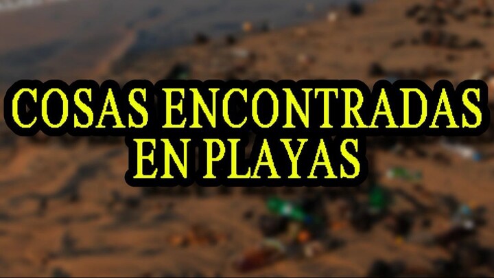 El iceberg de cosas encontradas en la playa