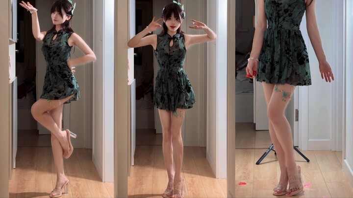 She looks like she’s glowing～Transparent Heels Are Back!