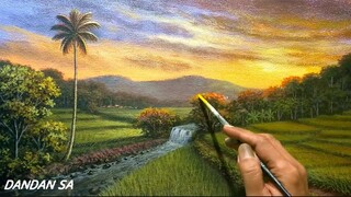 CARA MELUKIS - MENGGAMBAR PEMANDANGAN ALAM DI PAGI HARI / HOW TO DRAW LANDSCAPE BY DANDAN SA, 20