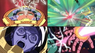 Lalah & Char Death (Gundam 1979 VS GQuuuuuuX Comparison)[Amuro SD ガンダム アムロレイ シャア