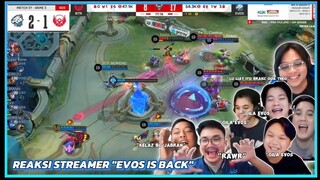 Reaksi Strimer "EVOS IS BACK" mengalahkan top 1 klasmen mplid!! Doa Dan Perjuangan EVOS berhasil