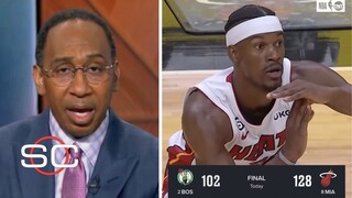Miami Heat ONE win away from NBA Finals - ESPN react Heat dominate Celtics 128-102 in Game 3