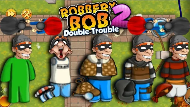 Robbery Bob 2 - All Costumes Funny Gameplay Part 220