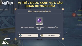 Vị trí 9 Ngọc Xanh Vực Sâu nhận Rương Hiếm | Vực Đá Sâu | Chunpabo