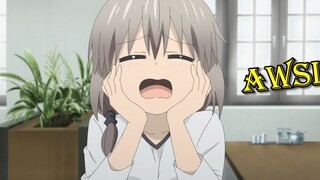 [Uzaki-chan] This lady is so cute! She has a strong look, a dangerous hairstyle, but she has cute th
