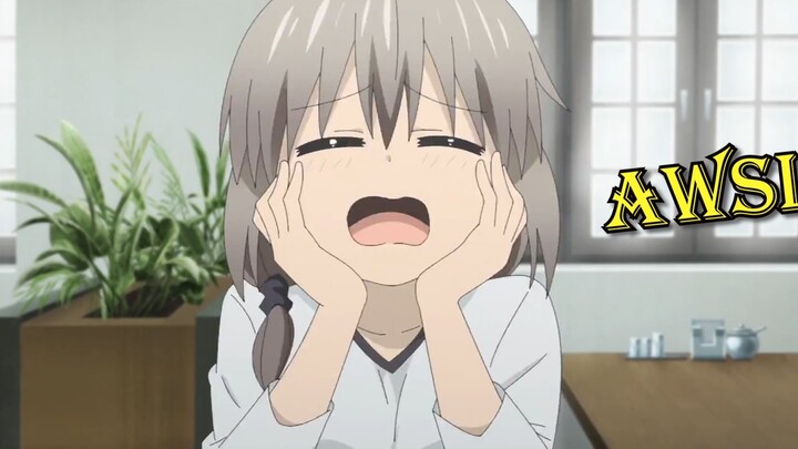 [Uzaki-chan] This lady is so cute! She has a strong look, a dangerous hairstyle, but she has cute th