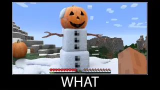Minecraft wait what meme part 51 realistic minecraft snow golem