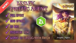 NEW LESLEY SCRIPT SKIN LEGEND | ANGELIC AGENT | FULL EFFECT | MOBILE LEGENDS