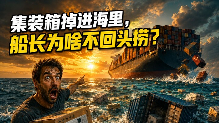 A container falls into the sea—why doesn’t the captain turn back to retrieve it?