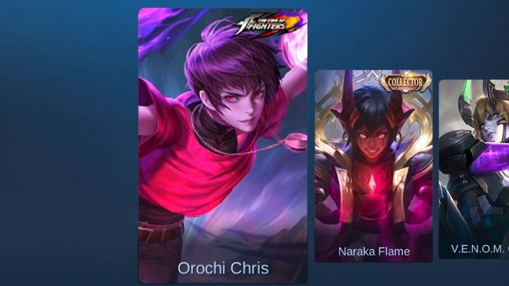 Dyrroth Orochi Chris KOF Skins Highlights Gameplay | Mobile Legends