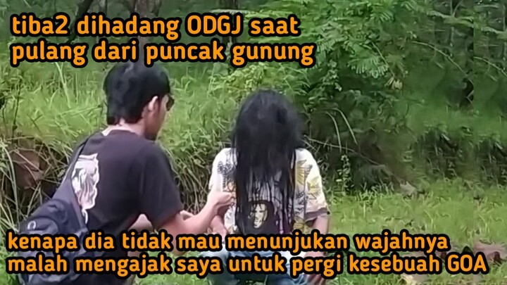 apa maksud ODGJ ini menghadang perjalanan pulang mas dobleh@mbah wongso prayoga @Ganang Setioko