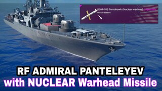 Modern Warships: RF ADMIRAL PANTELEYEV with BGM TOMAHAWK  Nuclear Missile. online battle gameplay.