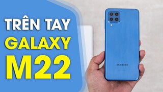 Trên tay Galaxy M22: Super AMOLED 90hz, pin 5000mAh sạc 25W