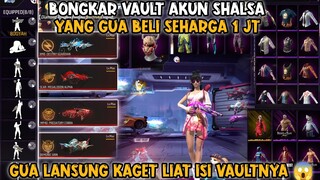 BONGKAR VAULT AKUN SHALSA !!!KAGET LIAT ISI NYA BEGINI… 😱#dejetff #freefire