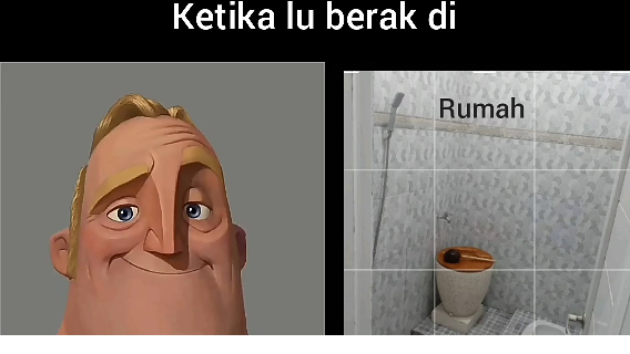 Ketika lu berak di ||Mr incredible becoming uncany meme