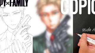 SPY × FAMILY วาด Loid Forger | copic - Anime Drawing