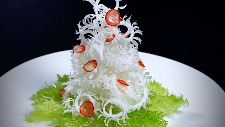 Membuat piring hiasan berbentuk ekor merak yang simpel sekaligus cantik #MakanBerketeguhan #SeniBent