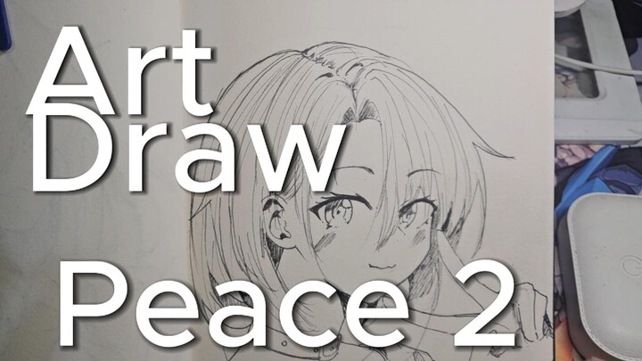 Menggambar Anime peace 2