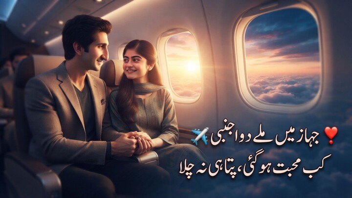 جہاز میں ملے دو اجنبی ✈️❤️ | کب محبت ہوئی پتا ہی نہیں چلا | Emotional Love Story#foryou