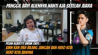 PESAN RRQ ALBERT UNTUK TIM EVOS LEGENDS | Wawancara RRQ Albertt setelah Kemenangan melawan EVOS