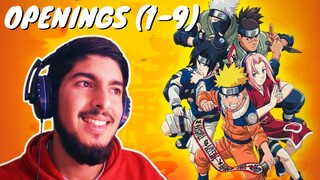 REACCIÓN a NARUTO : OPENINGS (1-9) + AVISO IMPORTANTE 🚨