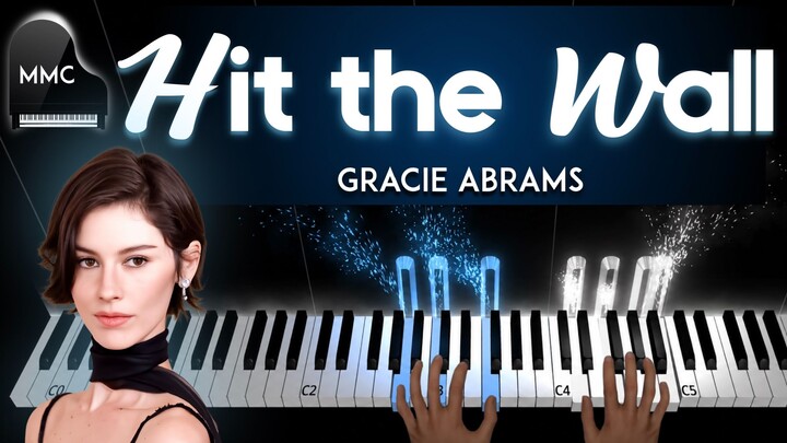 Hit The Wall by Gracie Abrams piano cover/tutorial + sheet music
