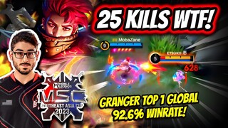 ¡MOBAZANE ESTA MAS PRO QUE NUNCA! GRANGER TOP 1 GLOBAL 92.6% WINRATE! | MOBILE LEGENDS