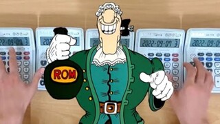 用5台计算器演奏李甫西大夫走路BGM