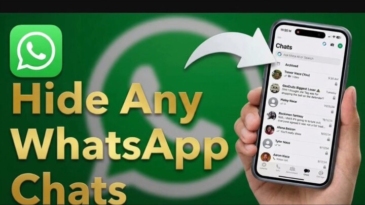 How to hide WhatsApp chats