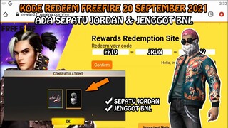 PEMBUKTIAN REDEEM! KODE REDEEM FREE FIRE TERBARU 2021 HARI INI 20 SEPTEMBER 2021