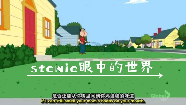 stewie眼中的世界（quagmire的调戏、妈妈的早安、与meg早饭、与brain运动）