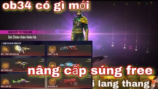 Free Fire| Cập Nhật OB34 Có Gì Mới Quay Vòng Quay Vàng Nhận Huy Hiệu Nâng Cấp Skin Súng Miễn Phí