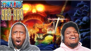 Welcome To Onigashima! OP - Episode 983 - 984 | Reaction