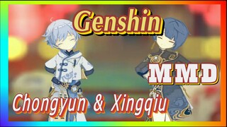 [Genshin, MMD]Chongyun & Xingqiu Nhảy Múa Trong Đào Hoa Nguyên