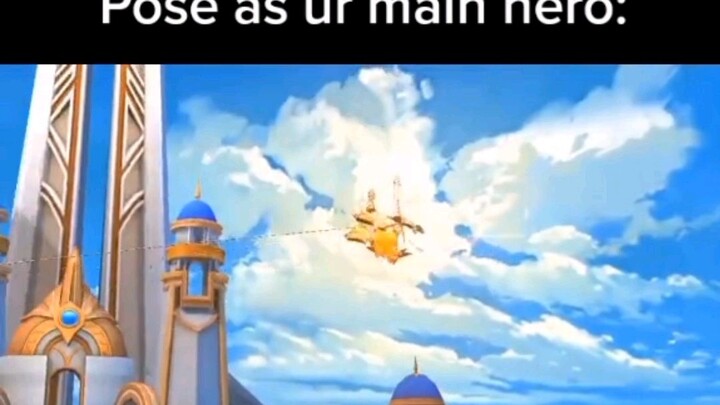 Pose as your favorite hero hahaha