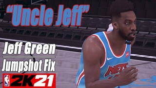 Jeff Green Jumpshot Fix NBA2K21 with Side-by-Side Comparison