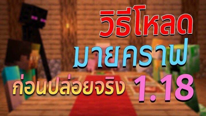 สอนติดตั้ง มายคราฟ 1.18 เบต้า บนคอม ก่อนปล่อยตัวเต็ม