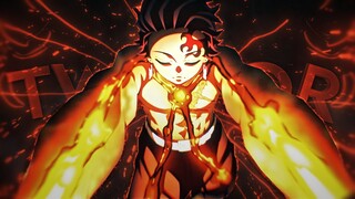 Tanjiro Moving The Boulder Twixtor Clips (Demon Slayer Season 4 Episode 6)