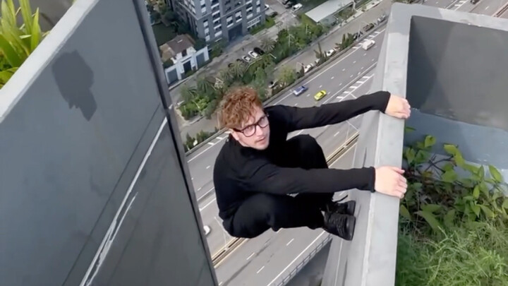 Falling down would probably hurt a lot.