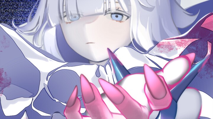 ［แอนิเมชันแบบเฟรมต่อเฟรม］ร่างผมขาวของสาวคนนี้น่ารักสุดๆ ไปเลย
