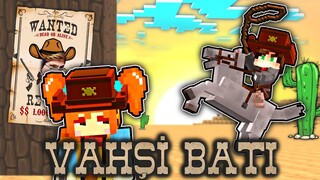 MINEGREEN VAHŞİ BATI'DA KOVBOY OLARAK BİR GÜN GEÇİRMEK! - Minecraft