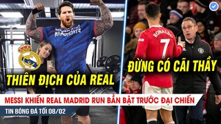 TIN BÓNG ĐÁ TỐI 8/2| Messi khiến Real run sợ TOÁT MỒ HÔI, Ronaldo phải nghe Rangnick để trở lại