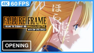 Failure Frame | Hazurewaku no "Joutai Ijou Skill" | Opening | Creditless | 4K 60FPS Remastered